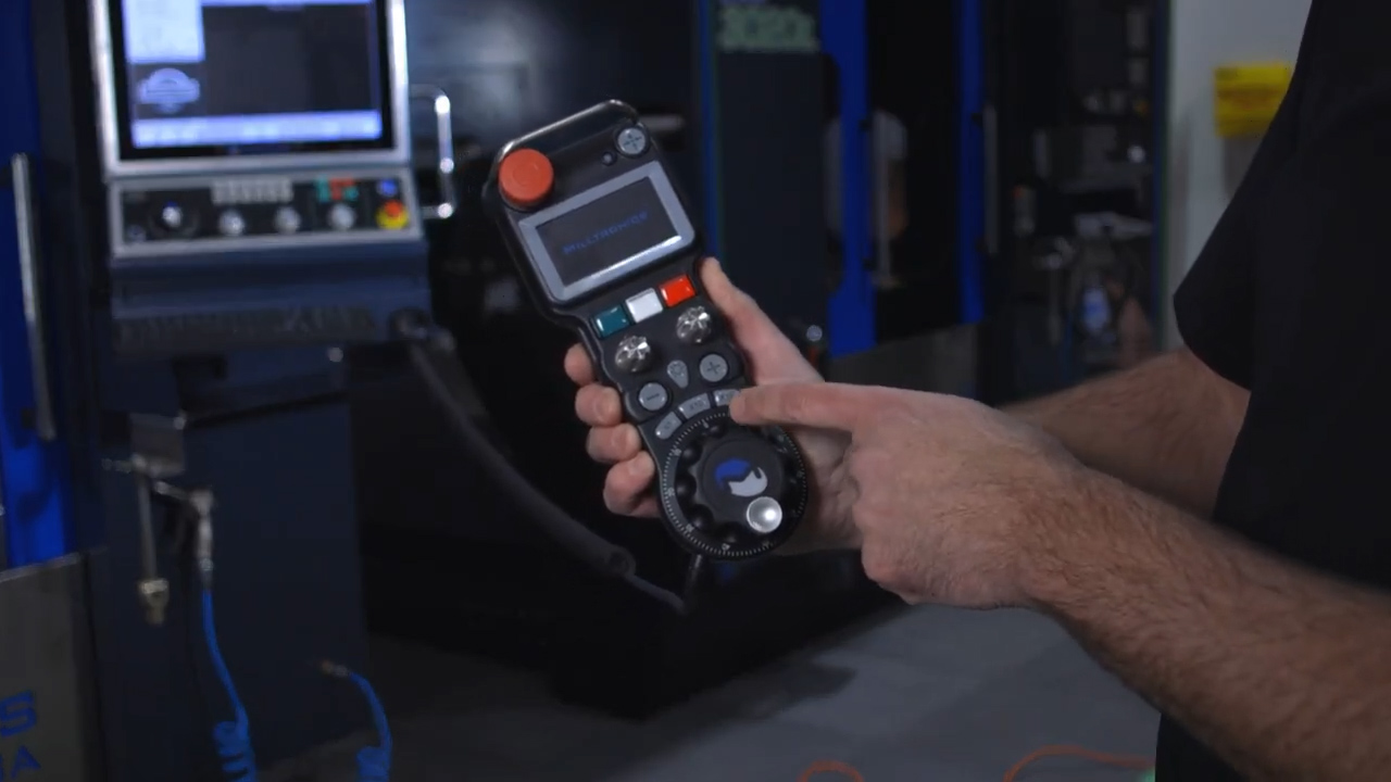 How to Use Remote Handwheel on Milltronics Machine